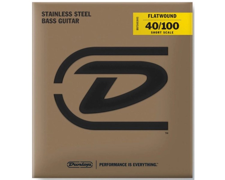 DBFS40100S JIM DUNLOP FLATWOUND BASS SHORT SCALE 40/100