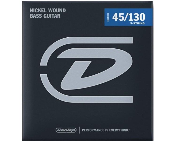 DBN45130 JIM DUNLOP BASS-NKL MED-5/SET 45/130