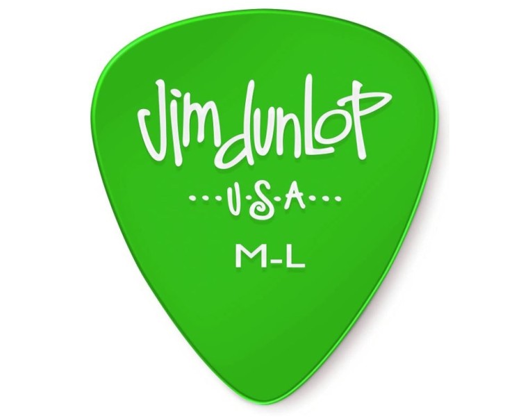 486RML JIM DUNLOP MED LIGHT GREEN GELS STD. x72