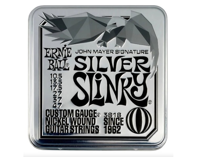 ERNIE BALL P03818 JOHN MAYER SILVER SLINKY 3 PACK