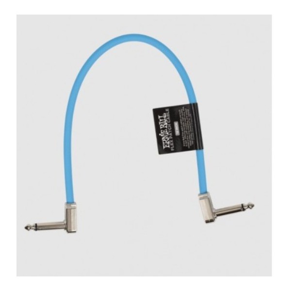 ERNIE BALL 6456 FLEX PATCH CABLE 30 CM - BLUE - SINGLE