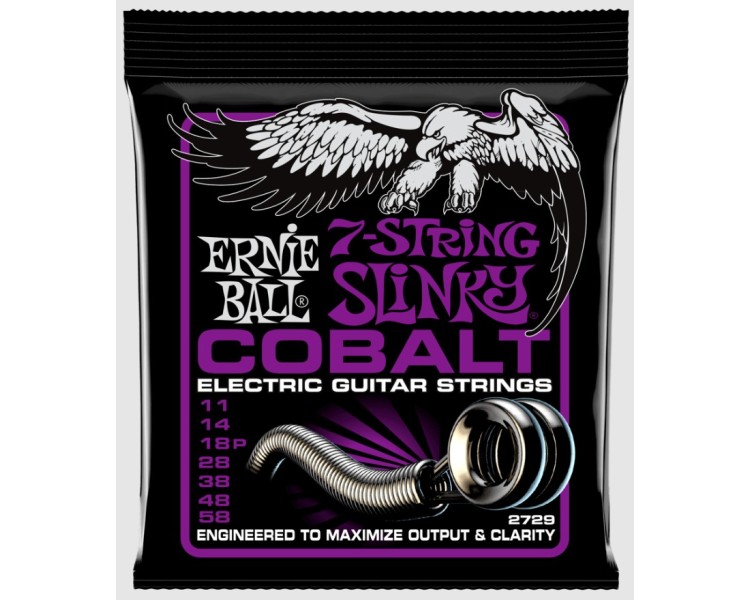 ERNIE BALL 2729 COBALT 7 POWER SLINKY