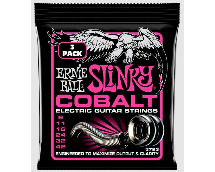 ERNIE BALL 3723 COBALT SUPER SLINKY 3 PACK