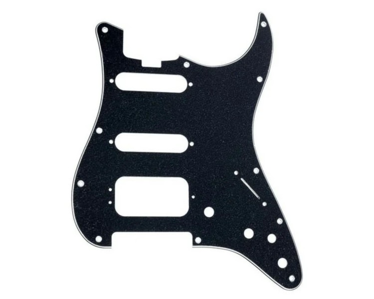 D`ANDREA PICKGUARD PARA STRATOCASTER BLACK SPARKLE