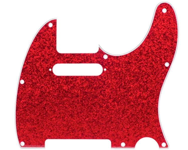 D`ANDREA PICKGUARD PARA TELECASTER RED SPARKLE