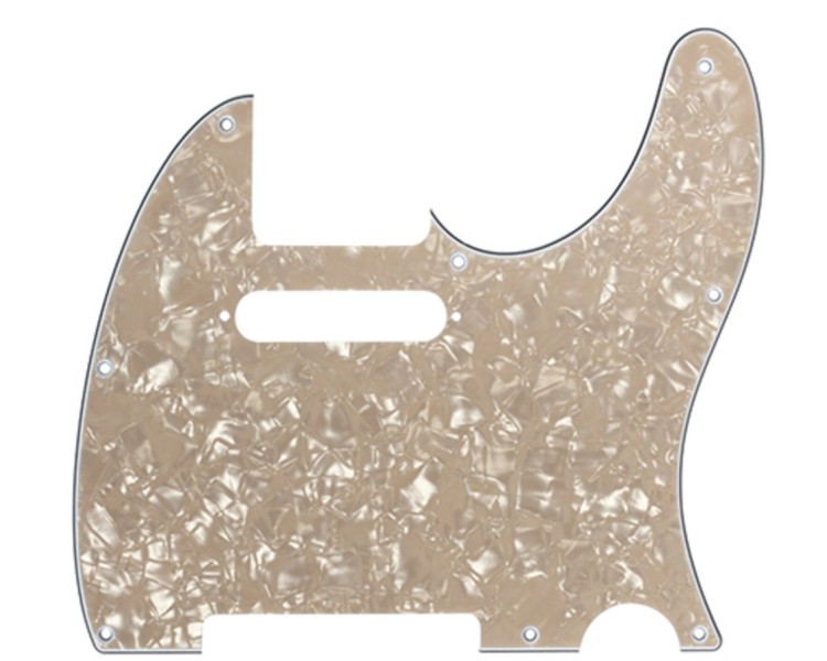 D`ANDREA PICKGUARD PARA TELECASTER VINTAGE PEARL