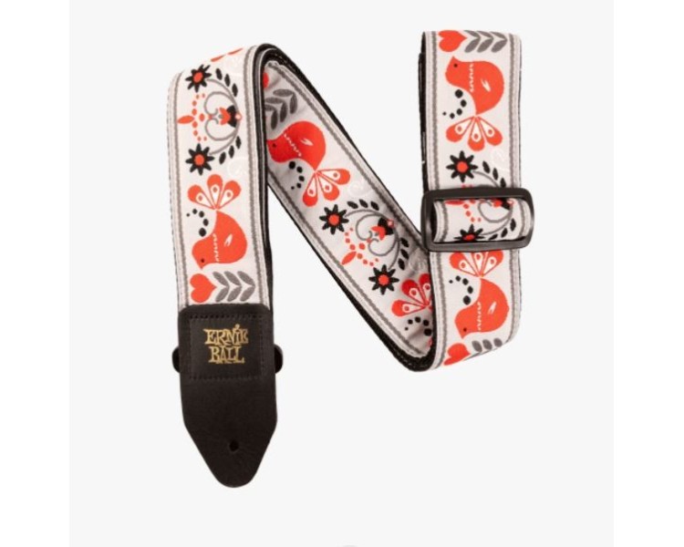 ERNIE BALL 4689 Black and White Checkered Jacquard Guitar Strap